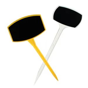 Plastic prijssteker 45cm wit/zwart