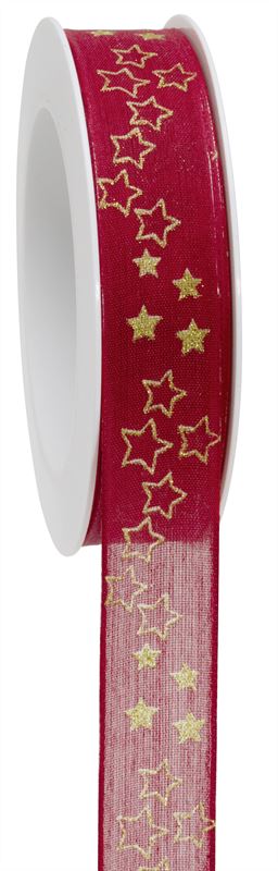 Snow and stars 25mm. rood 18m.