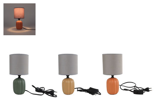 Tafellamp geel/oranje/gr. 12x12x24c