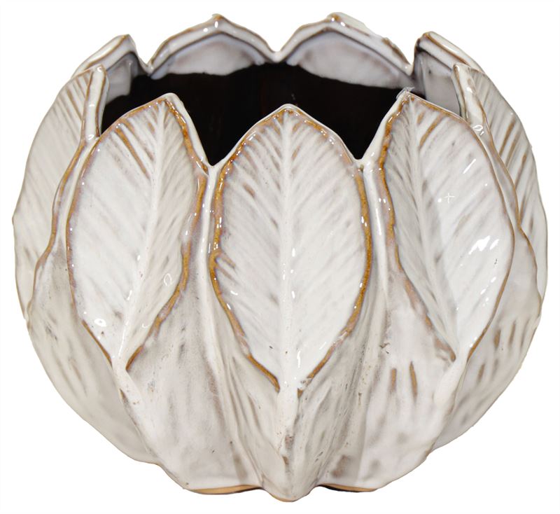 Ida Bowl Pot White D12H9