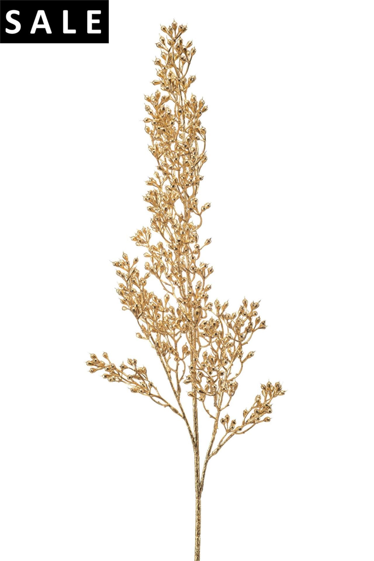 Eucalyptus fruit spray gold 75cm