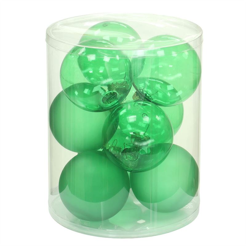 Bal kunstst.D10cm.tr.grn 9/set