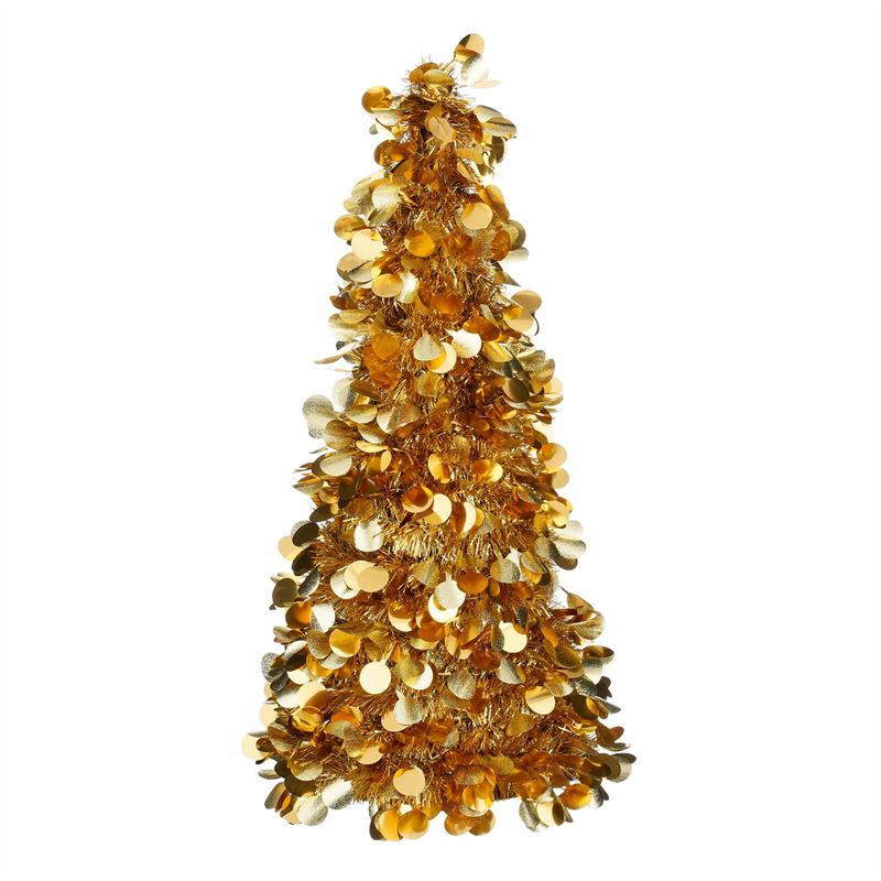 Kerstboom goud h60xd22cm
