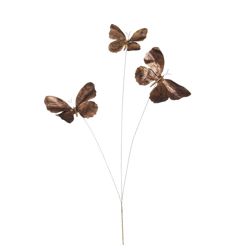 Vlinder tak brons l73cm