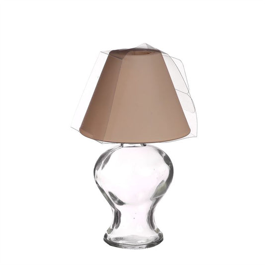 lamp Amber  tealight D.9 h.16cm.br.