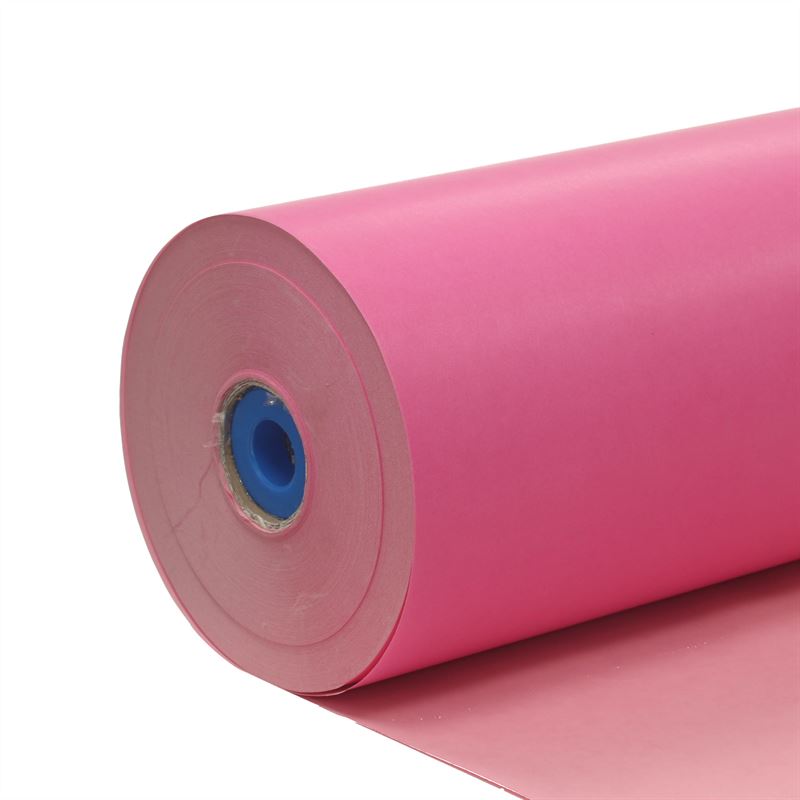 Wit kraft 70 grs 60 cm hard roze