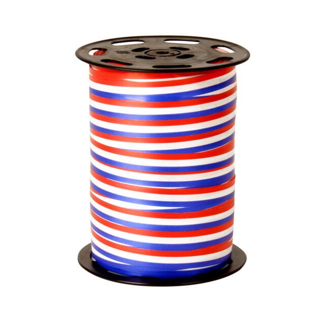 Krullint 10mm x 225m Rd/W/Bl