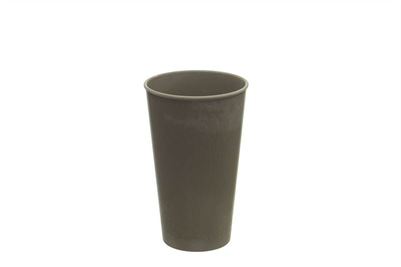 Vase plastic D.15 H.24cm Cream