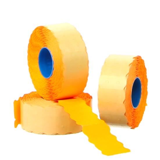 Prijsetiket perm 26x12mm fluor or.