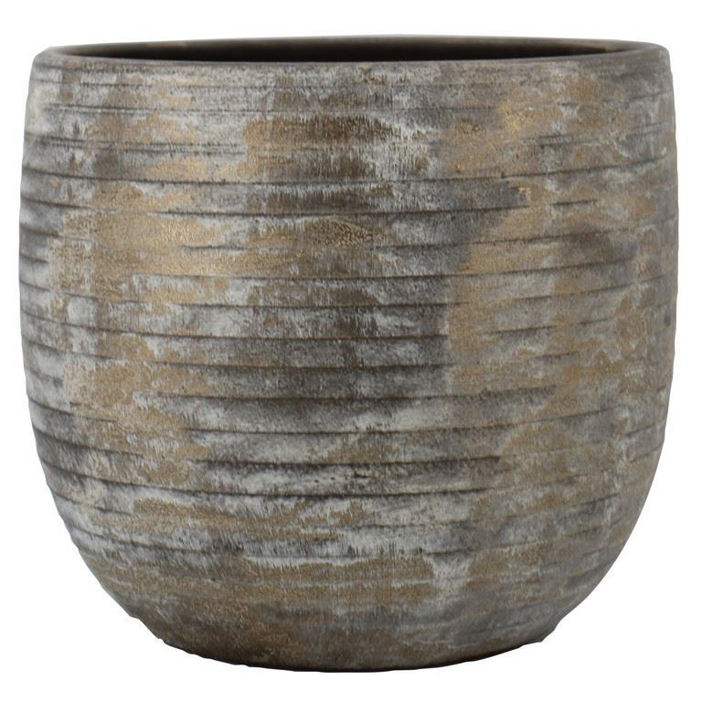Pot Funchal d39 h36cm bruin