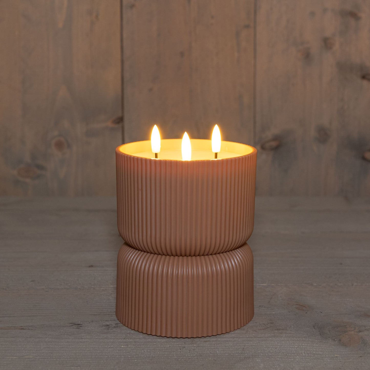Buitenkaars led 3D D.13H18cm.terra
