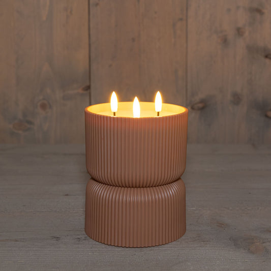 Buitenkaars led 3D D.13H18cm.terra