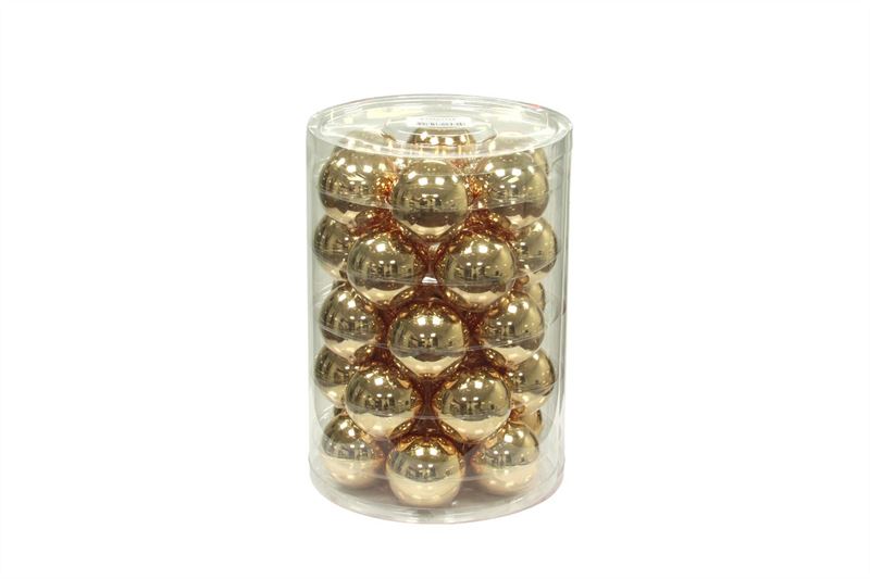 Kerstbal glas 57mm goud glans 30/ko