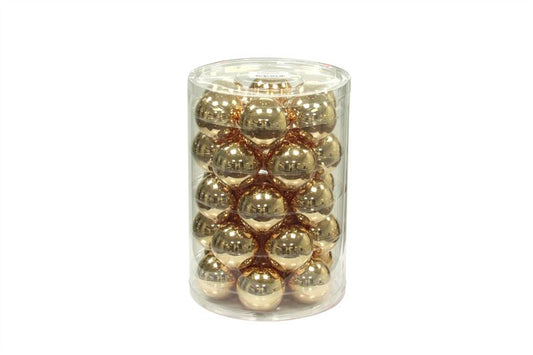 Kerstbal glas 57mm goud glans 30/ko