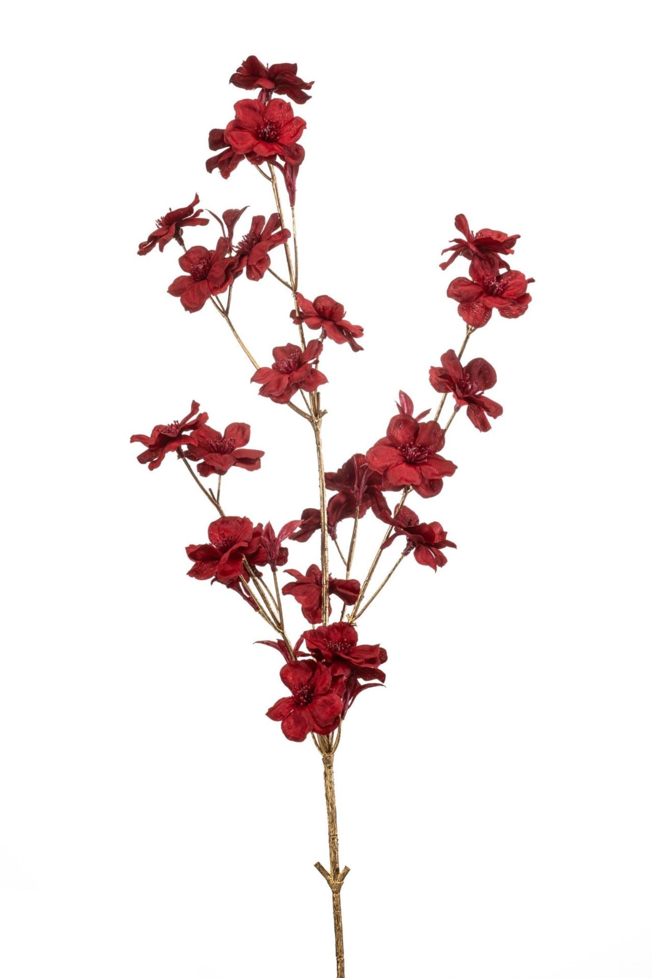 Blossom spray red/gold 75cm