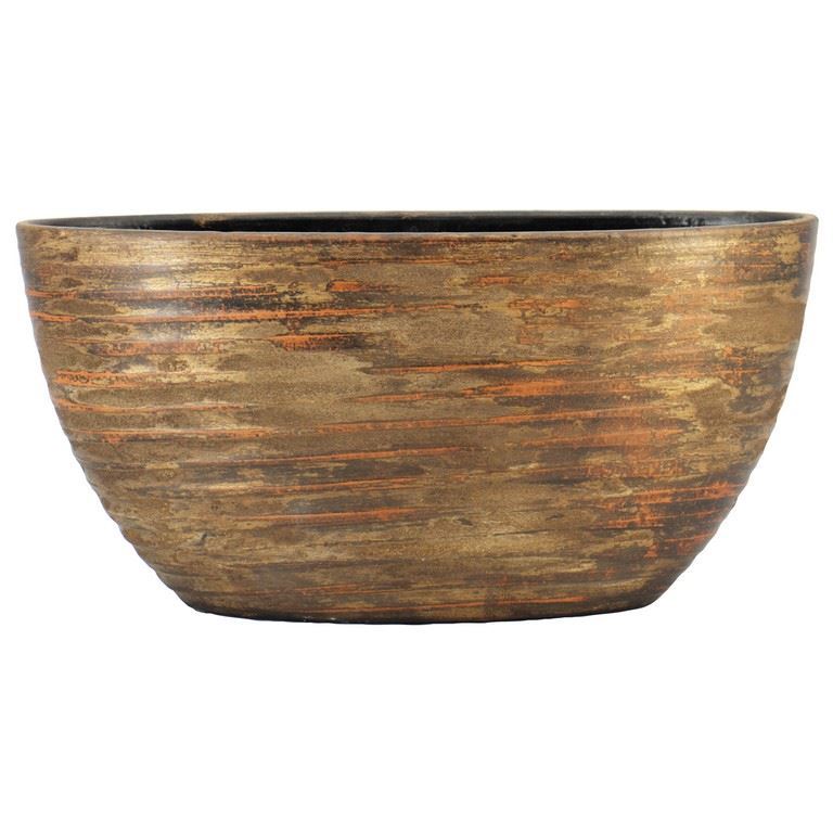 Pot Funchal ovaal 49x20x25cm goud