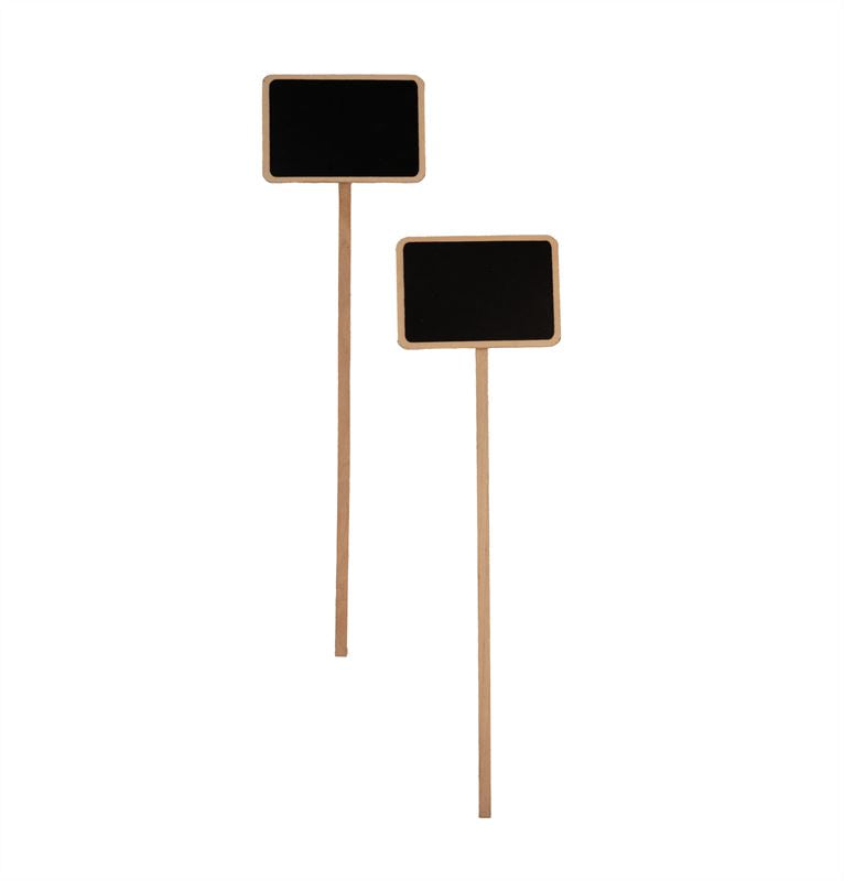 Steeketk.+ krijtbord 7x5 cm 10 st.
