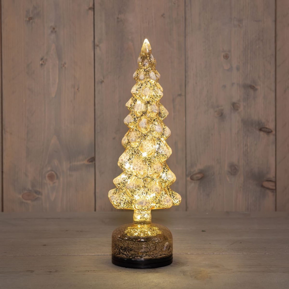 KERSTBOOM DR BAT 11X11X33CM GD/SNW