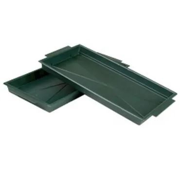 brick tray 26x12cm groen 25st