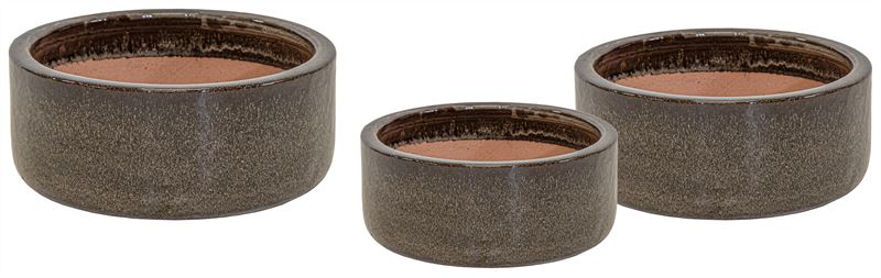 Bowl Falling Brown S3 D18/28H8/12.5