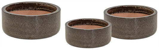 Bowl Falling Brown S3 D18/28H8/12.5