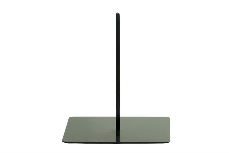 Metalen standaard m.pin 20cm.