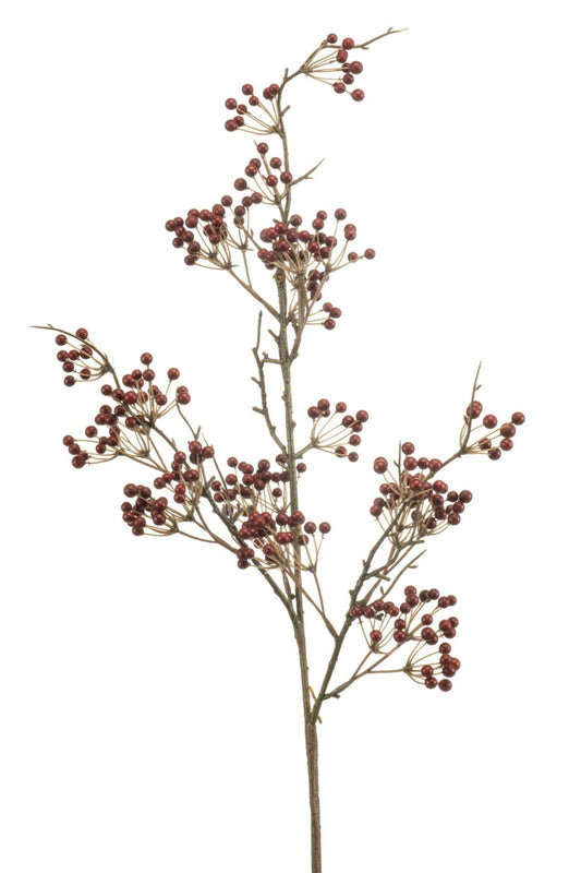 Berry spray dk red 80cm