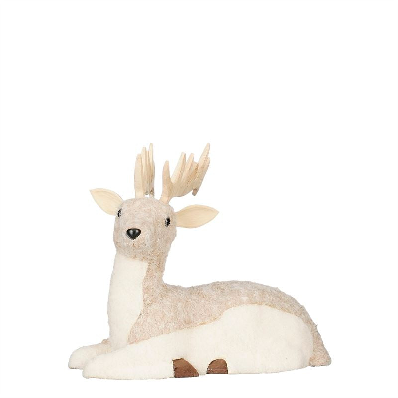 rendier creme l28xb18xh26cm