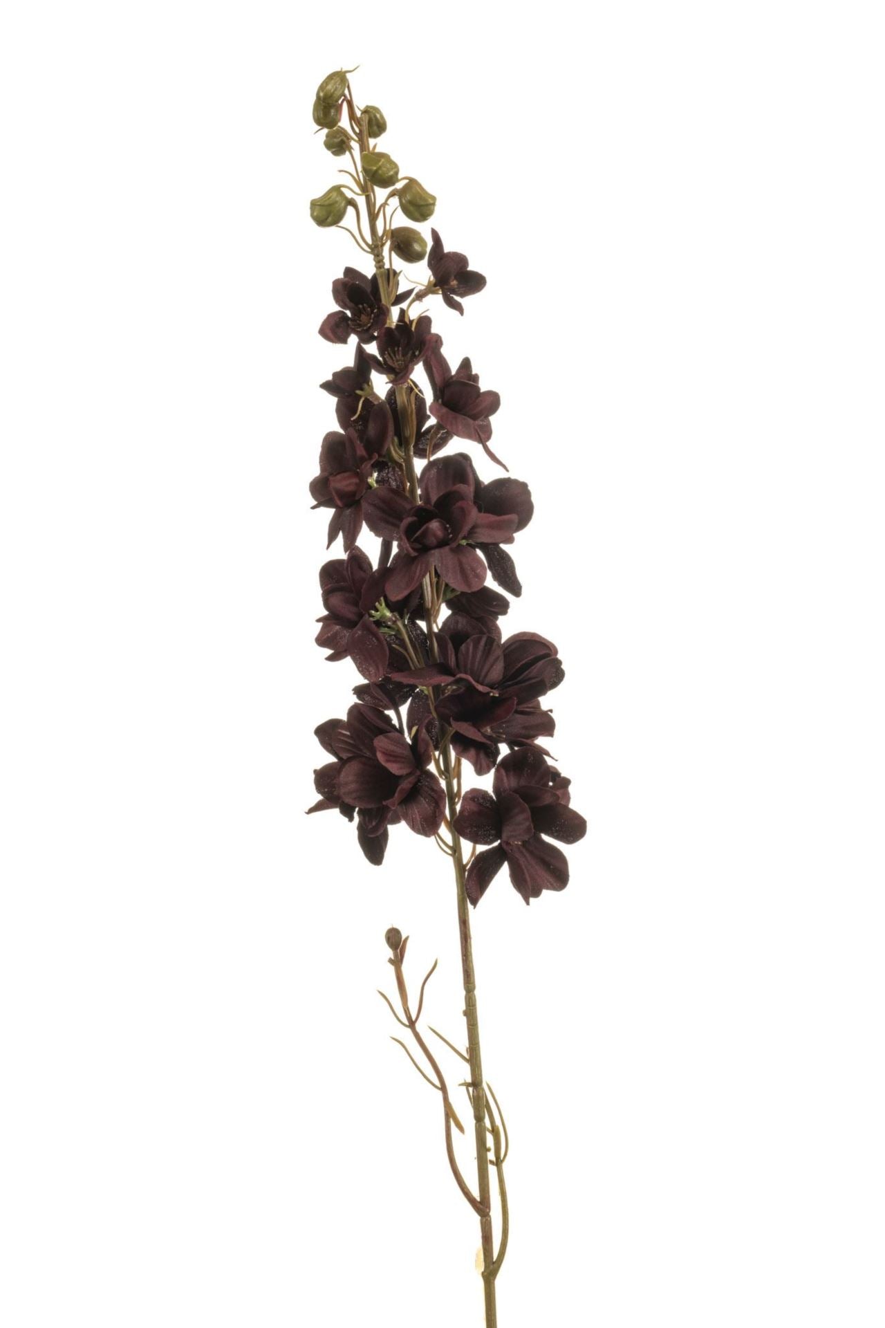 Delphinium spray burgundy 87cm