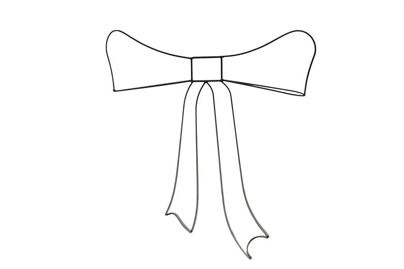Strik groot 58x8 H.69cm. Zwart