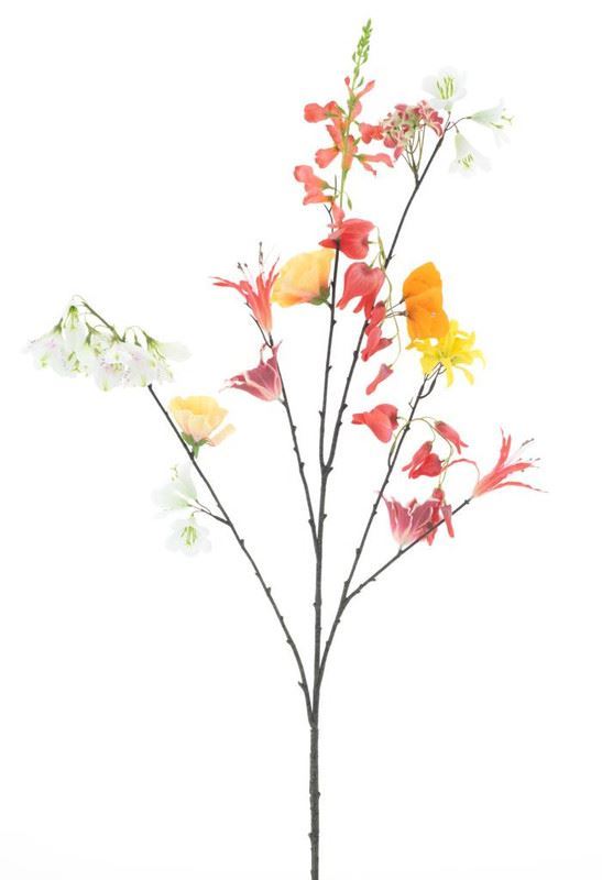 Mixed flower spray red 119cm