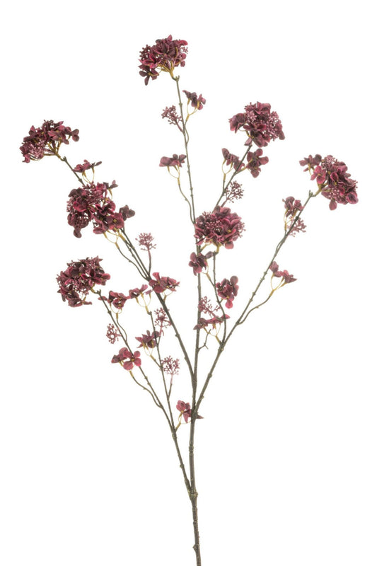 Hydrangea maple spray burgundy 120c