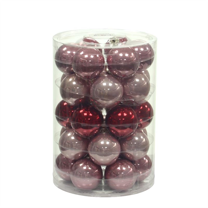 Kerstbal 57mm wild blossem combi 30