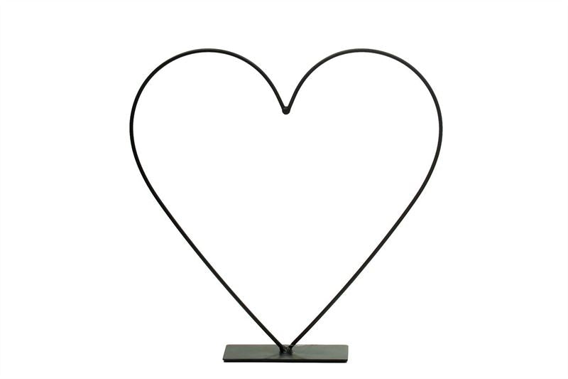Hart metale frame H.30cm zwart 16/d