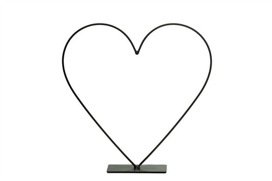 Hart metale frame H.30cm zwart 16/d