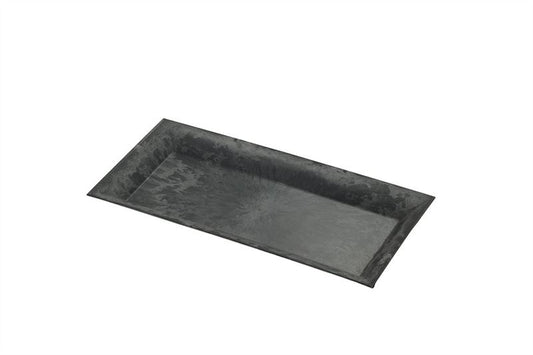 Schaal langw. 36x17x2,5cm. Grijs