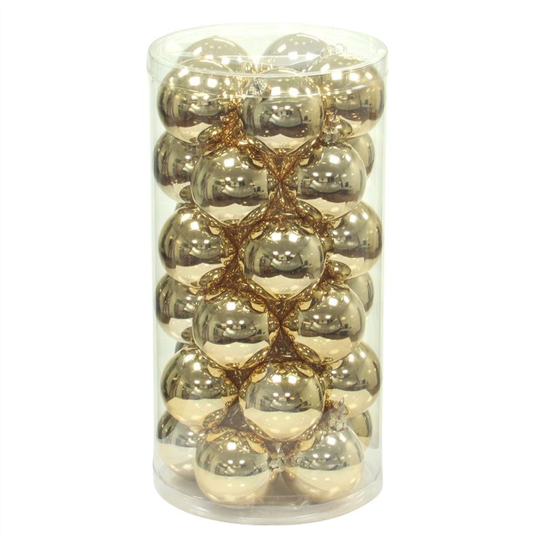 Bal kunstst. D.5cm gl.goud 30/set
