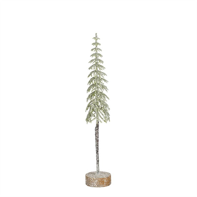 Decoratie boom gr frosted h30xd6cm