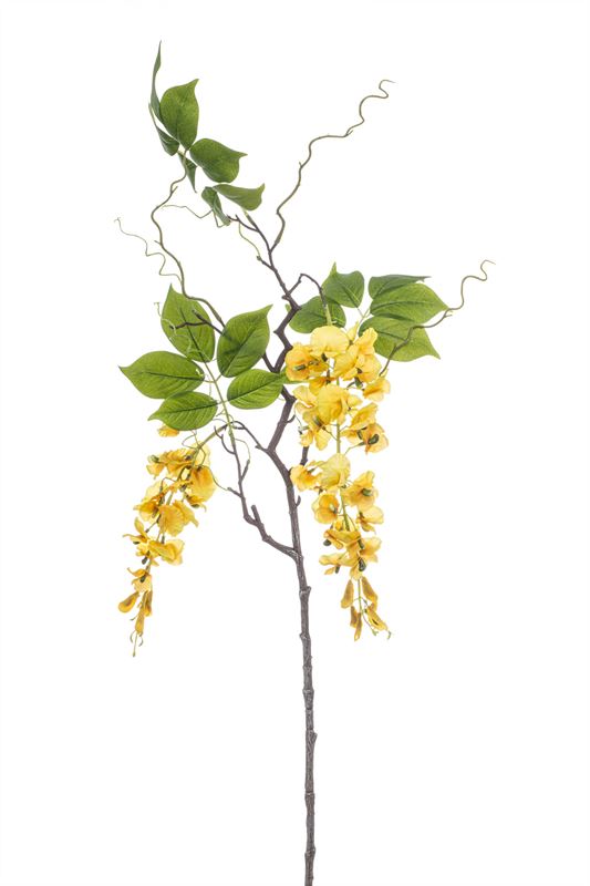 Wisteria branch 145cm geel 12/ds