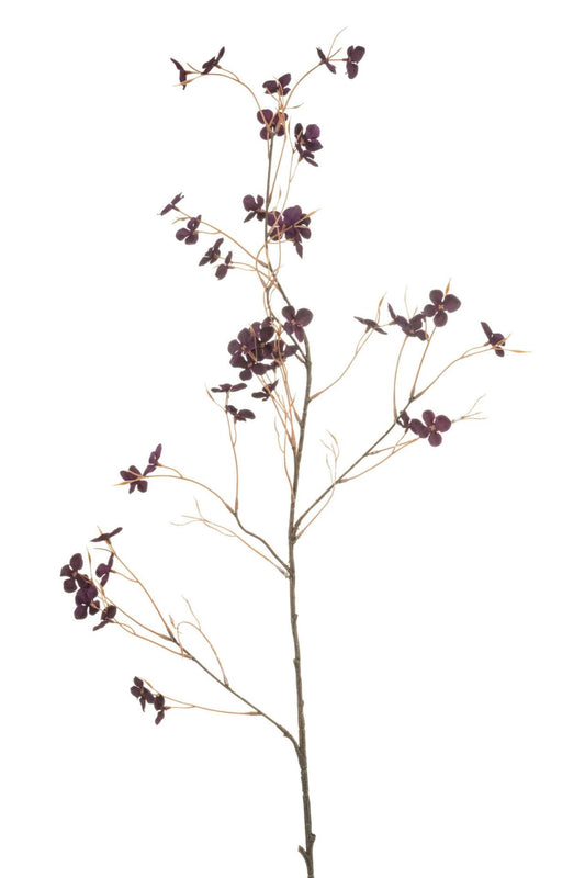 Hydrangea blossom spray purple 110c