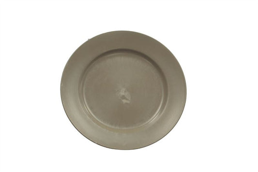Bord kunststof rond Ø20xH2cm  Cream