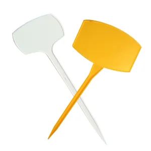 Plastic prijssteker 45cm wit 10st/z
