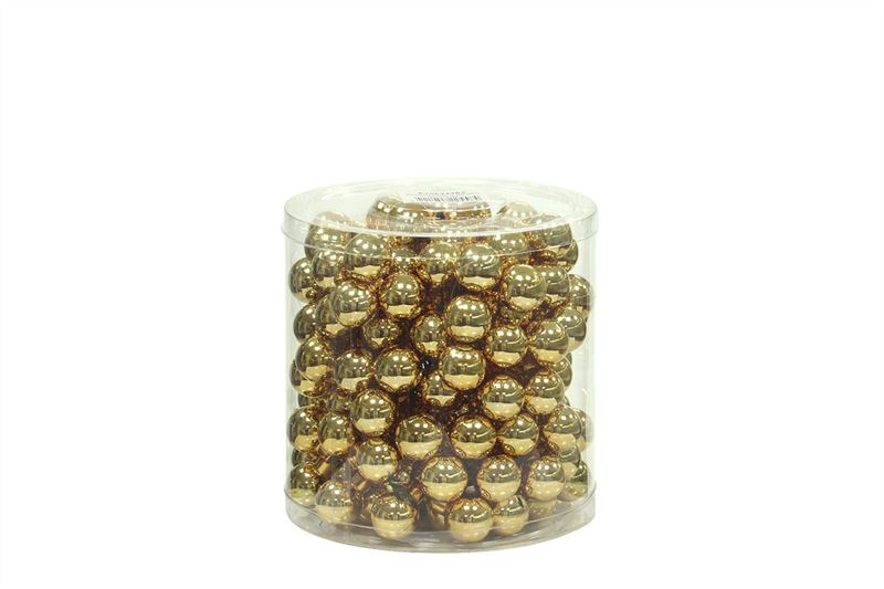 Glasbal 25mm goud glans op dr.144st