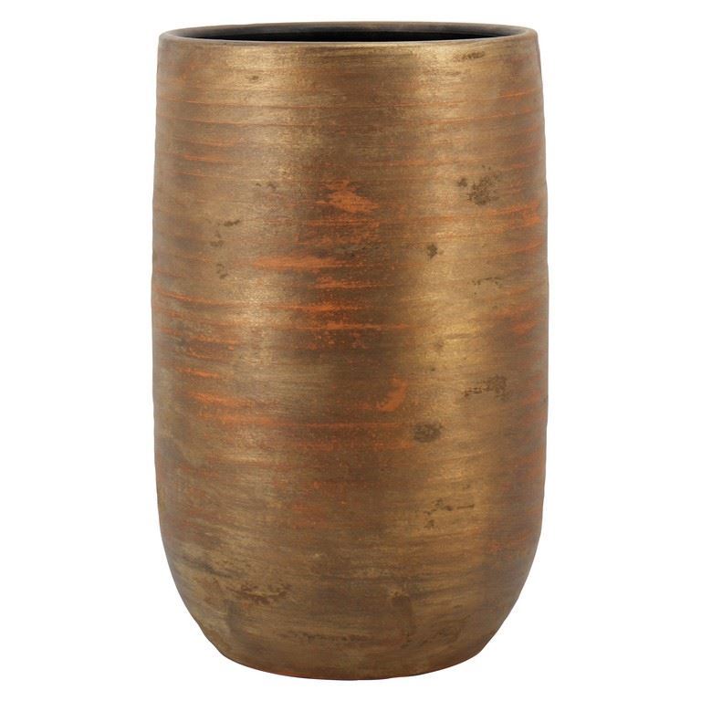 Vaas Funchal d26 h40cm goud