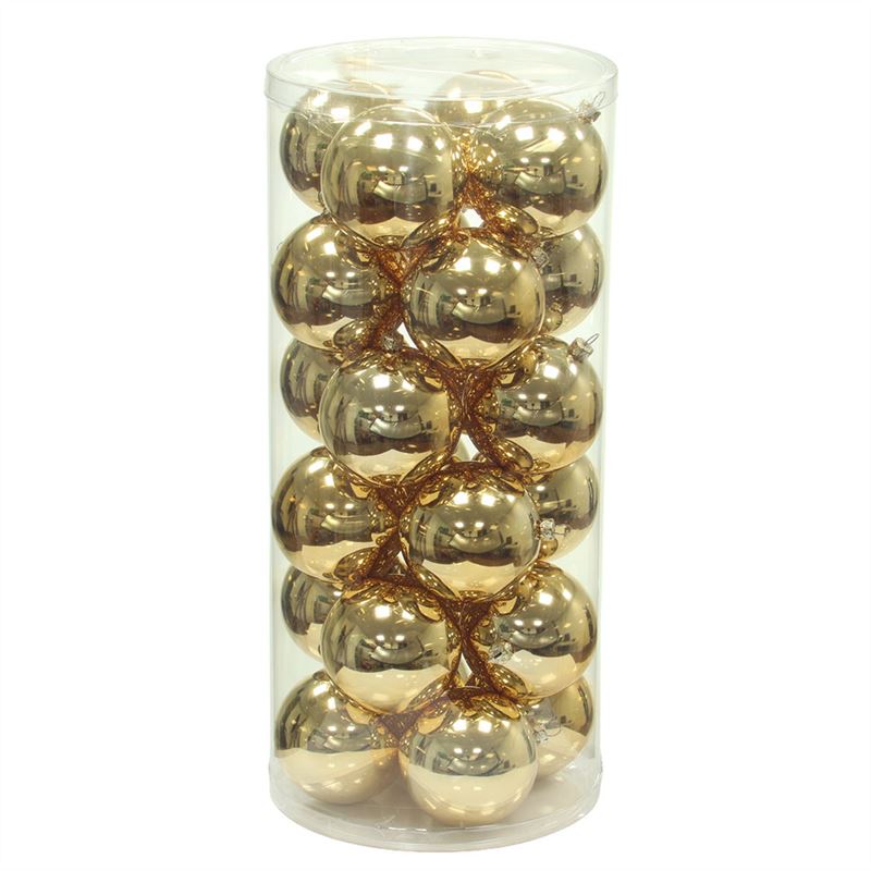 Bal kunstst.D7cm.gl.goud 24/set