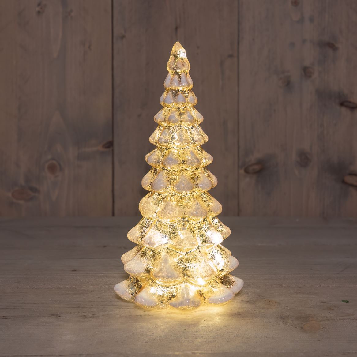 KERSTBOOM BAT 13X13X26CM GD/SNW