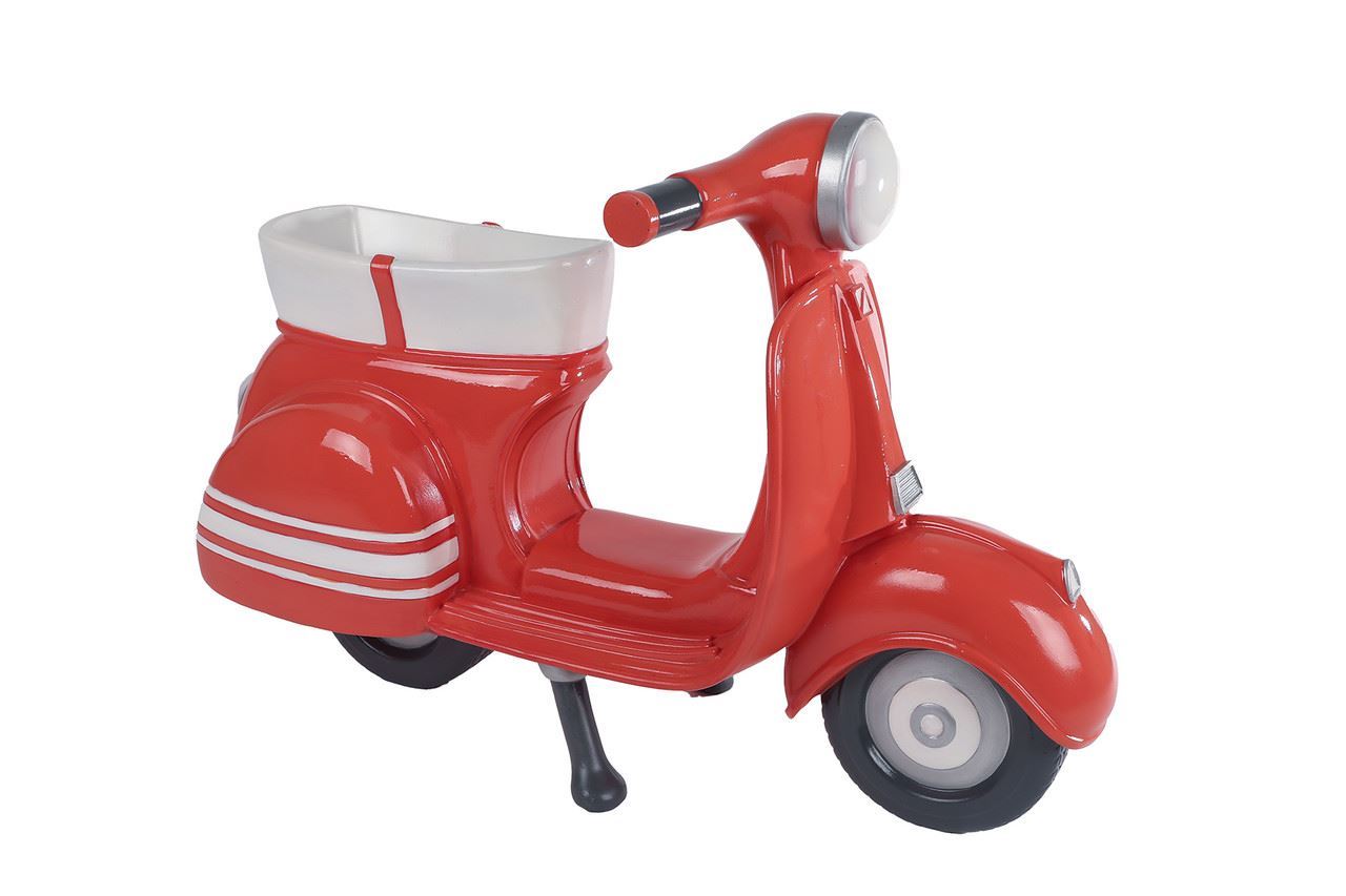 Scooter rood poly 58x27,5x39c