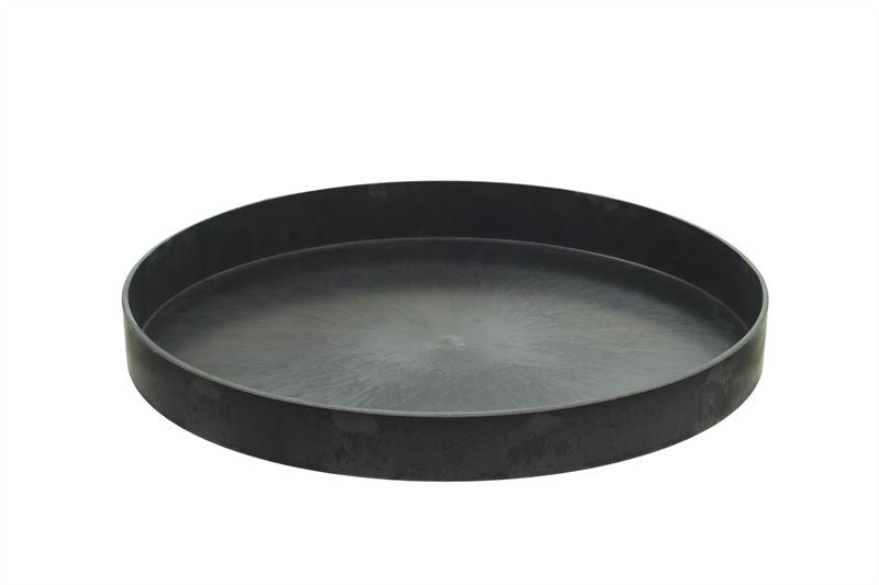 Bord kunststof rond D.27cm naturel