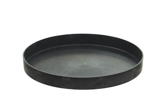 Bord kunststof rond D.27cm naturel