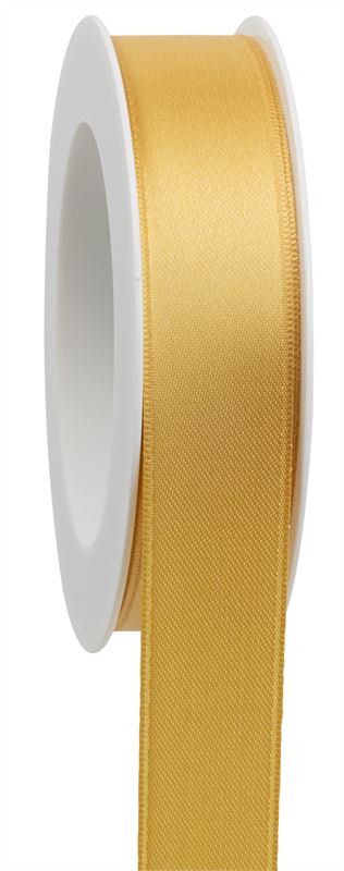 Dub.sat. 25mm x 25mtr goudgeel